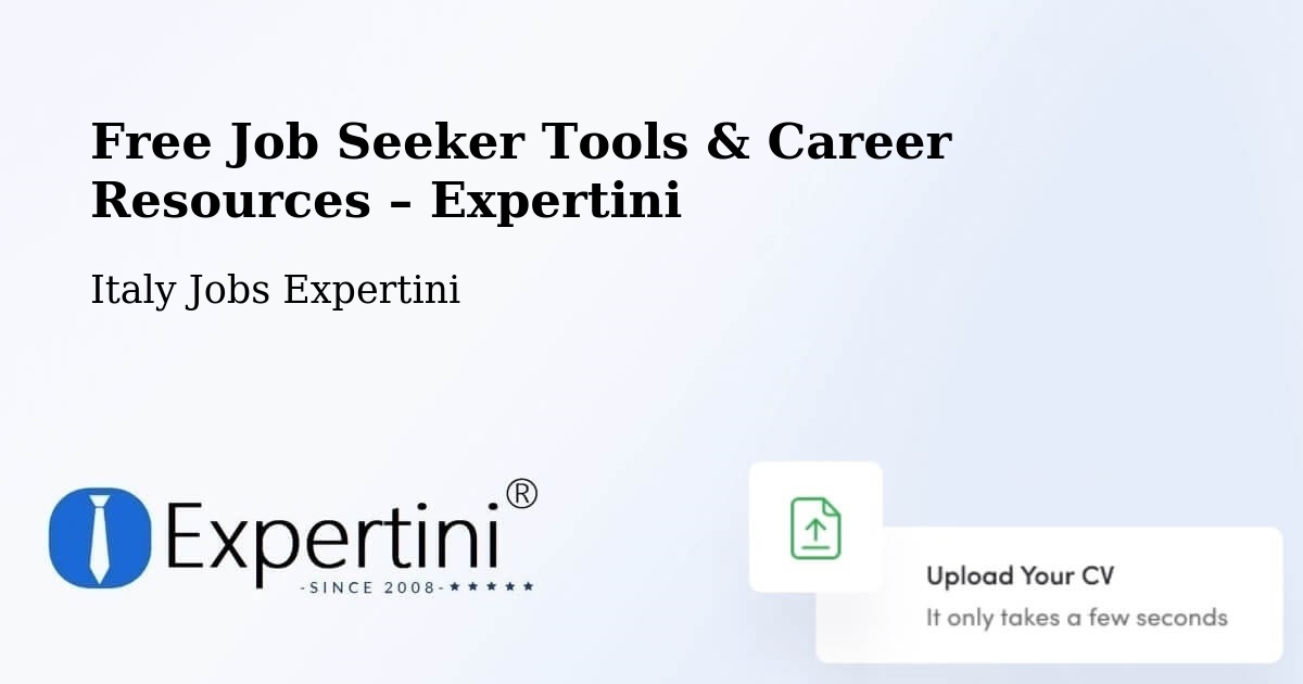Free Job Seeker Tools & Career Resources – Lonigo - Lonigo, Italy Jobs Expertini