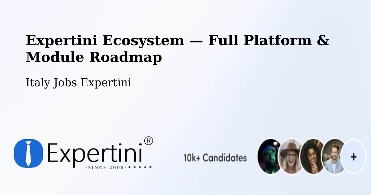 Expertini Ecosystem — Full Platform & Module Roadmap – Lonigo