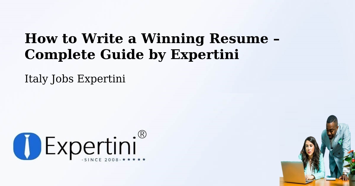 Resume Writing Guide for Job Seekers – Lonigo - Lonigo, Italy Jobs Expertini