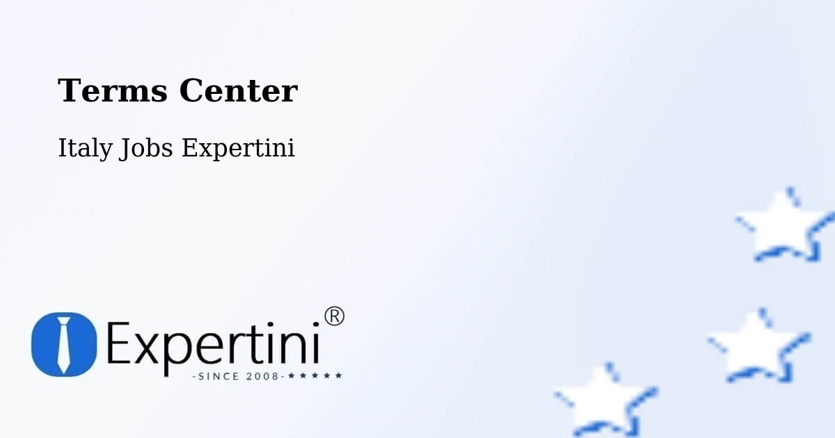 Terms of Service – Lonigo - Italy Jobs Expertini